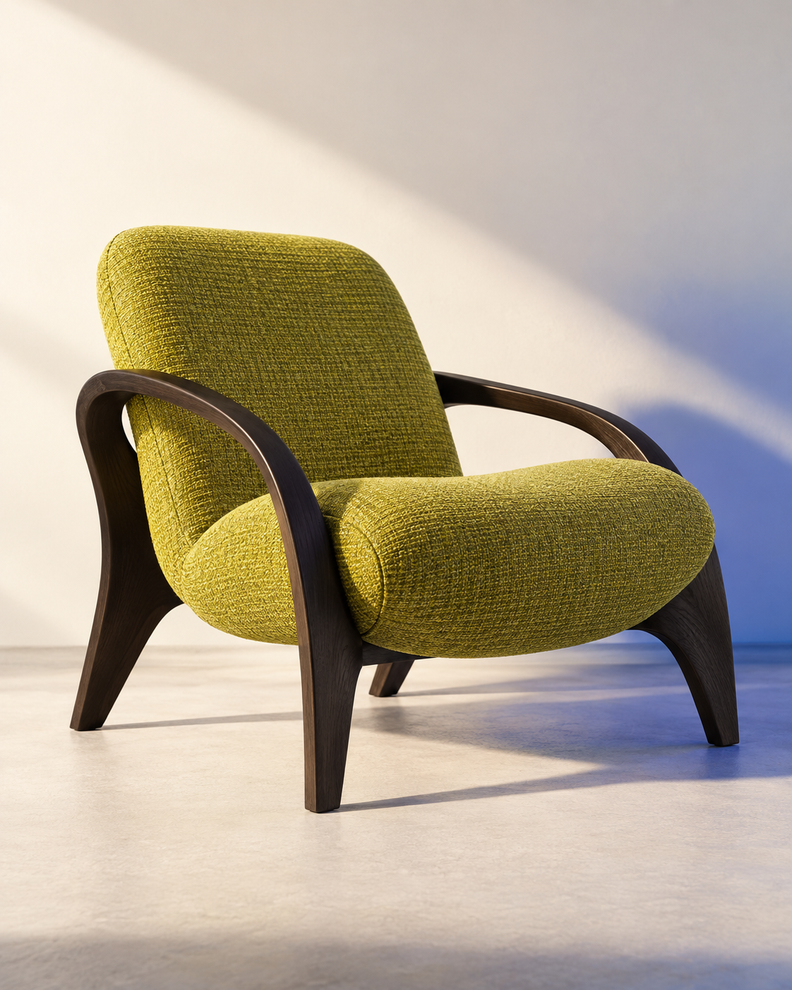 Visuel de synthèse d’un fauteuil de démonstration.
